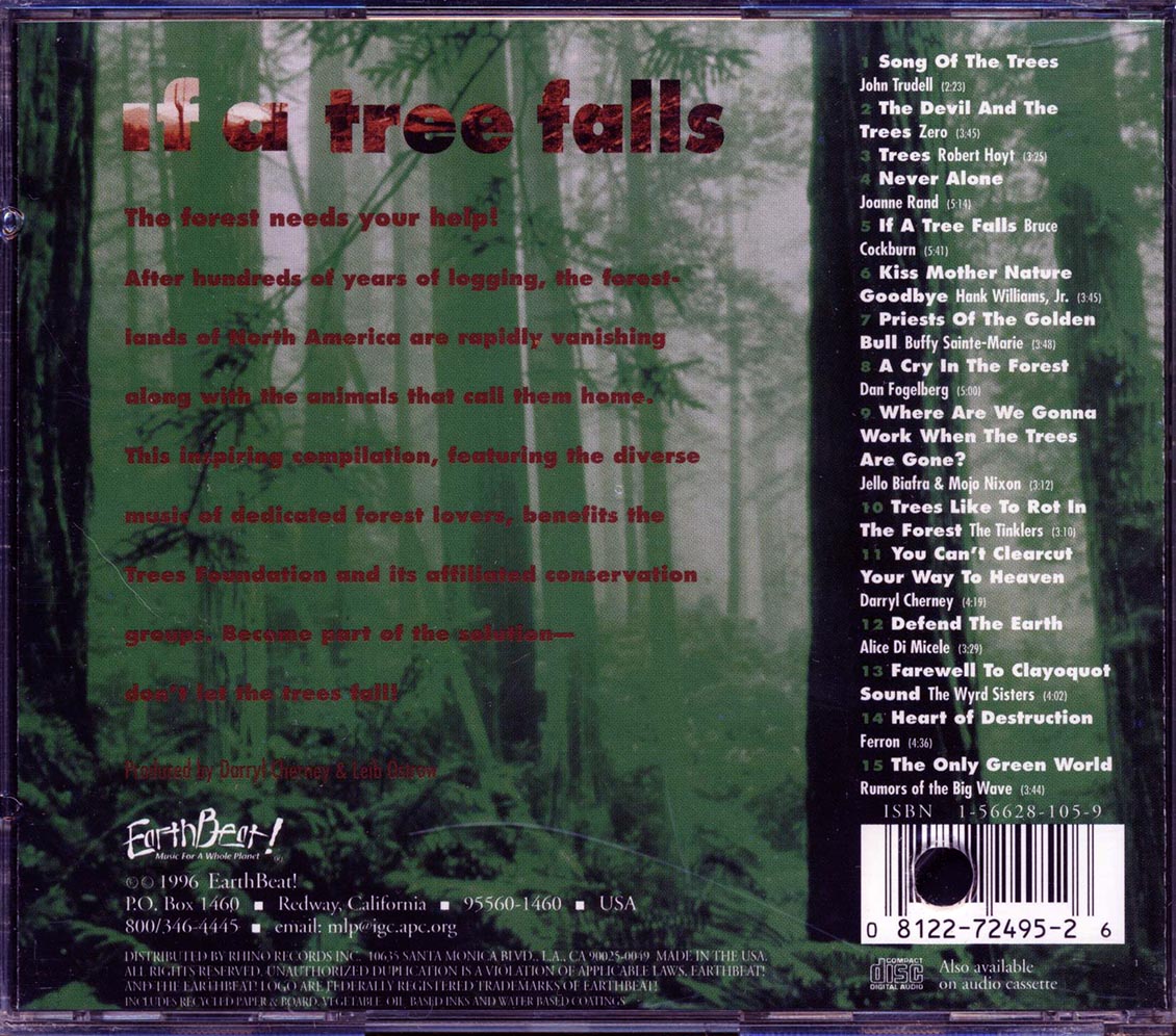 John Trudell, Robert Hoyt, Joanne Rand, Etc. - If A Tree Falls (marked/ltd stock) Music CD