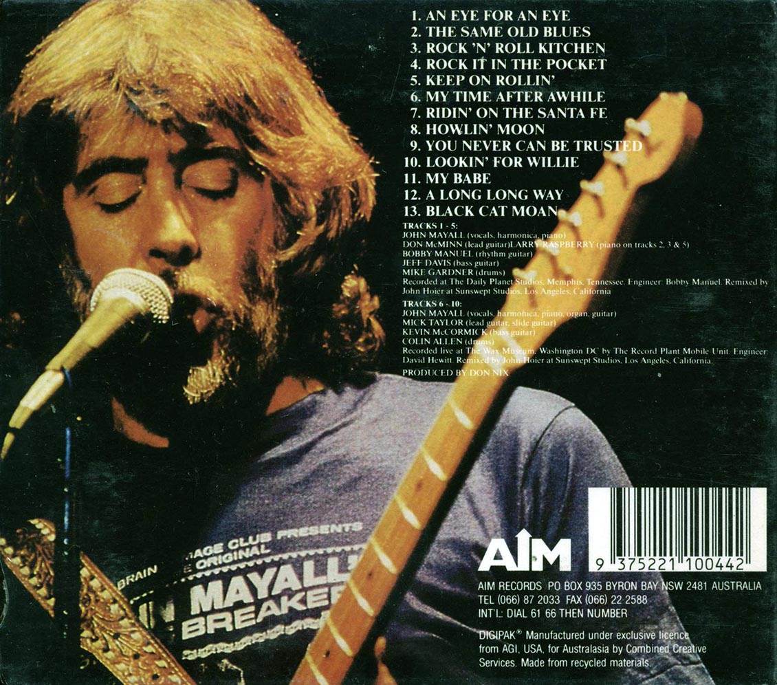 John Mayall, Mick Taylor - Return Of The Bluesbreakers Music CD