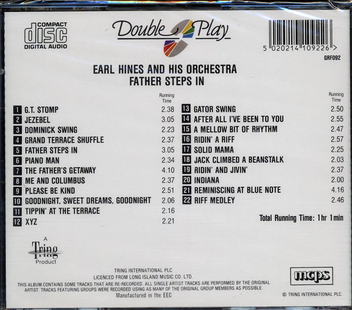 Earl Hines & His Orchestra - Father Steps In (22 tracks) Music CD