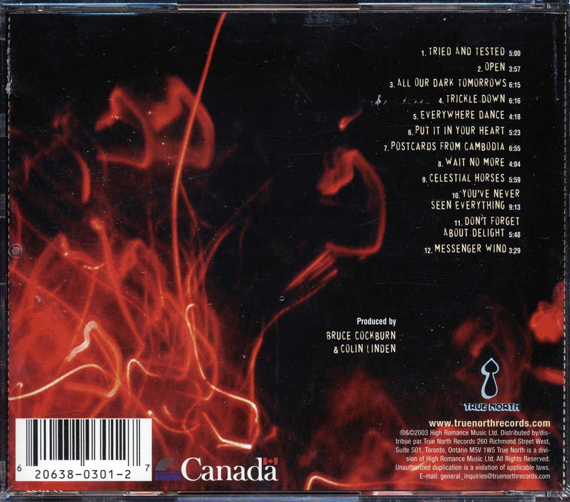 Bruce Cockburn - You've Never Seen Everything Music CD