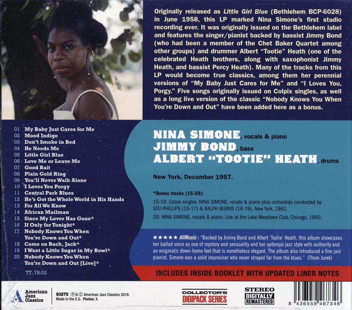 Nina Simone - My Baby Just Cares For Me Music CD