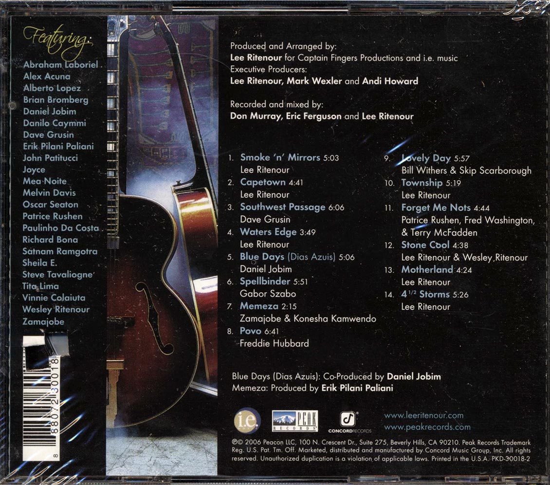 Lee Ritenour - Smoke N Mirrors (marked/ltd stock) Music CD