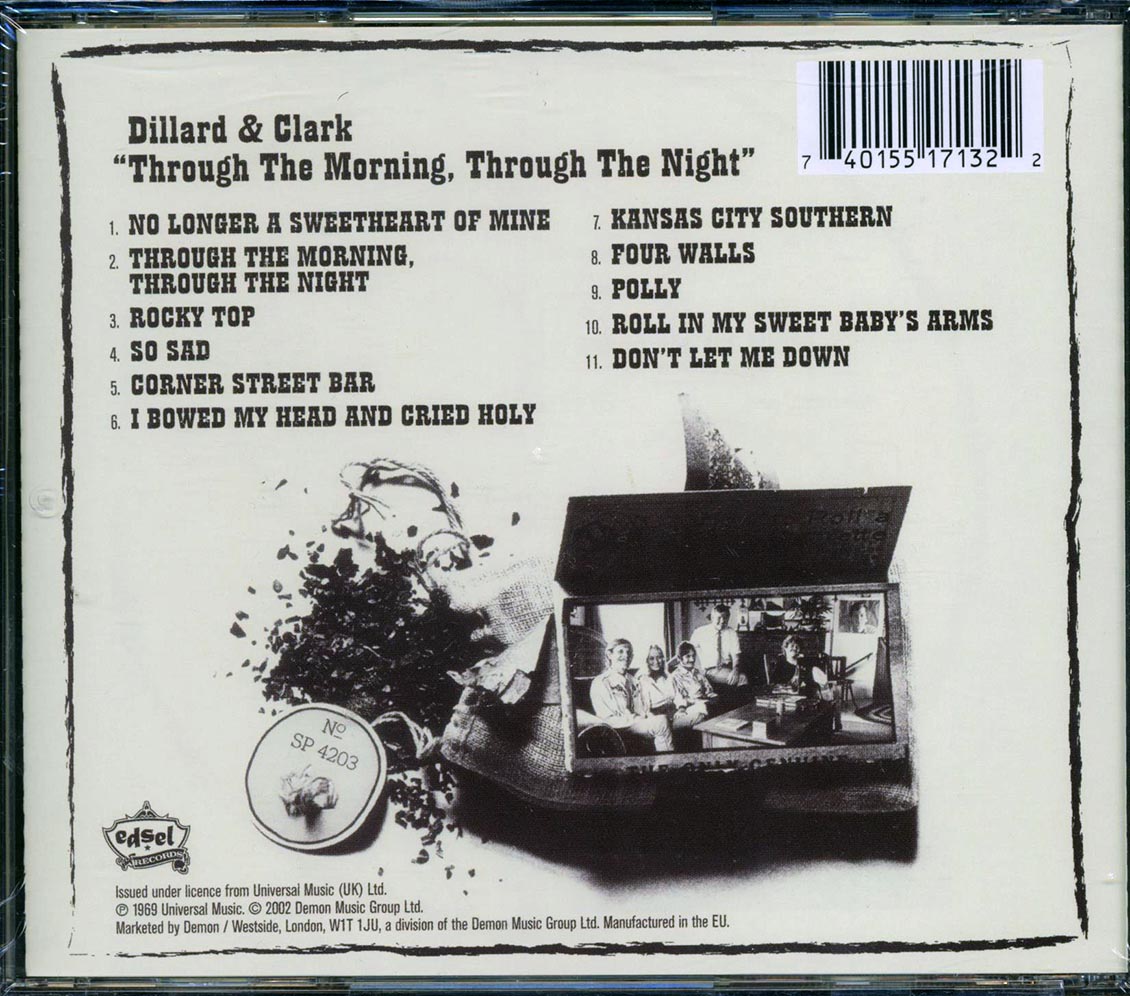Dillard & Clark - Through The Morning Through The Night Music CD