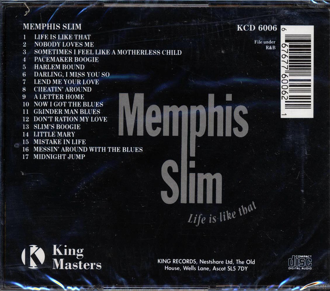 Memphis Slim - Life Is Like That Music CD