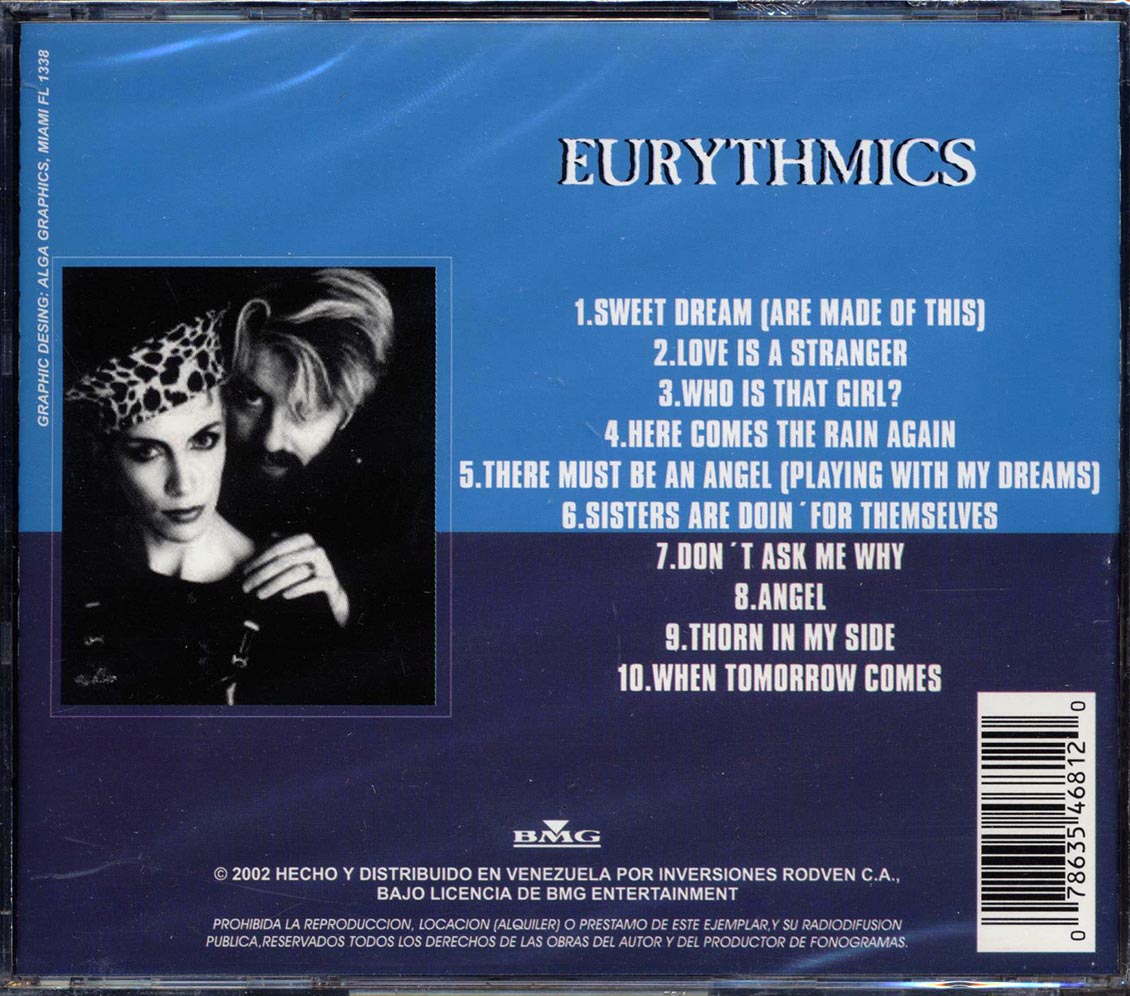 Eurythmics - Grandes Exitos (Sweet Dreams Are Made Of This) Music CD