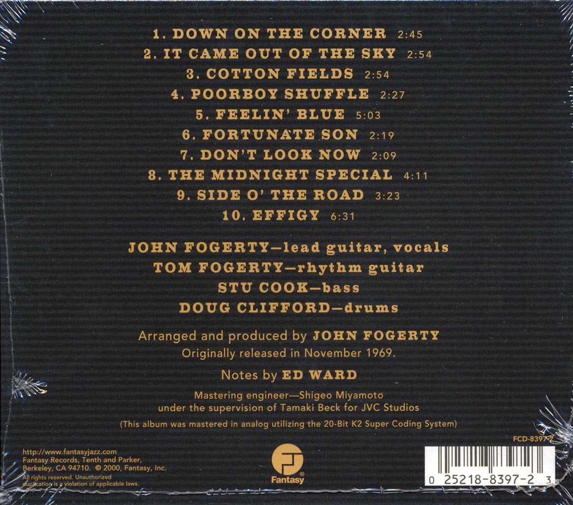 Creedence Clearwater Revival Willy And The Poor Boys 20 bit mastering Music CD