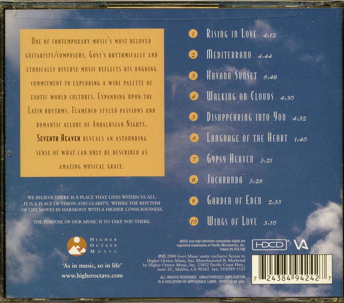Govi - Seventh Heaven Music CD