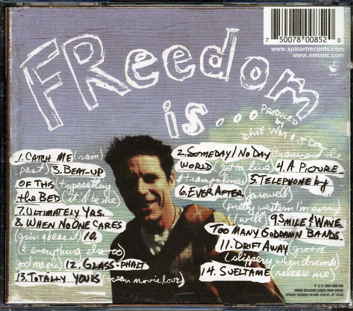 The John Doe Thing - Freedom Is Music CD