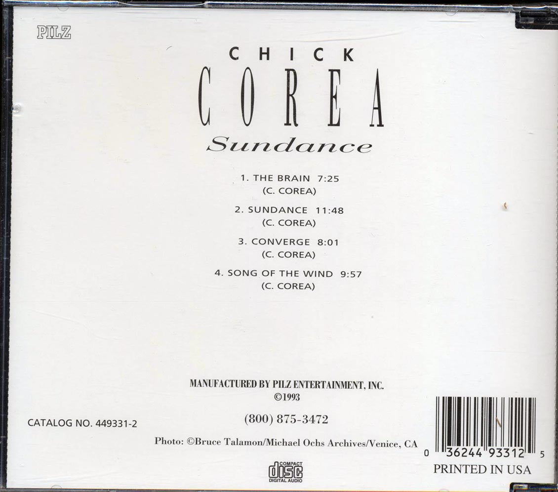Chick Corea - Sundance Music CD