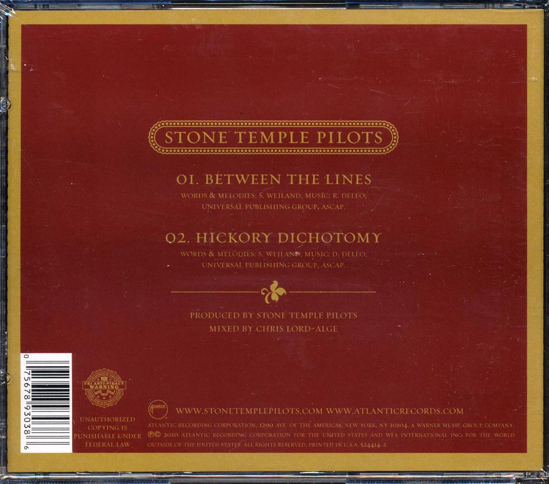 Stone Temple Pilots Between The Lines Music CD