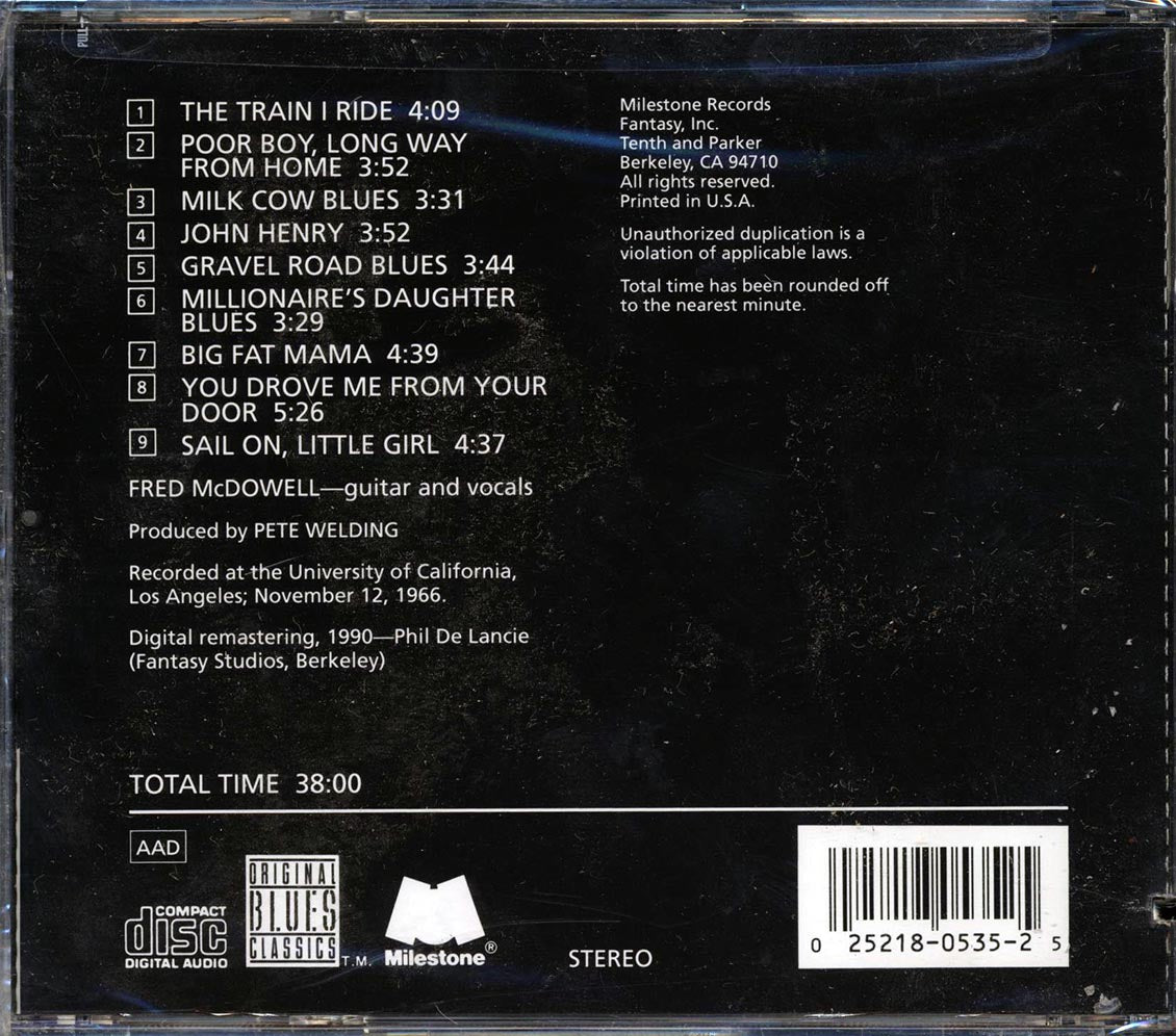 Fred McDowell - Long Way From Home (marked/ltd stock) Music CD
