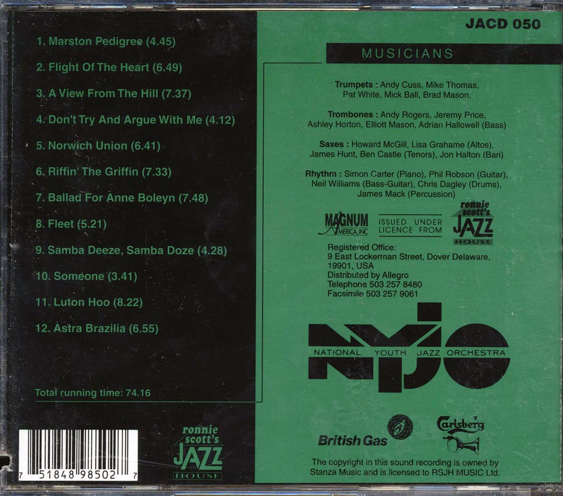 National Youth Jazz Orchestra - A View From The Hill (marked/ltd stock) Music CD