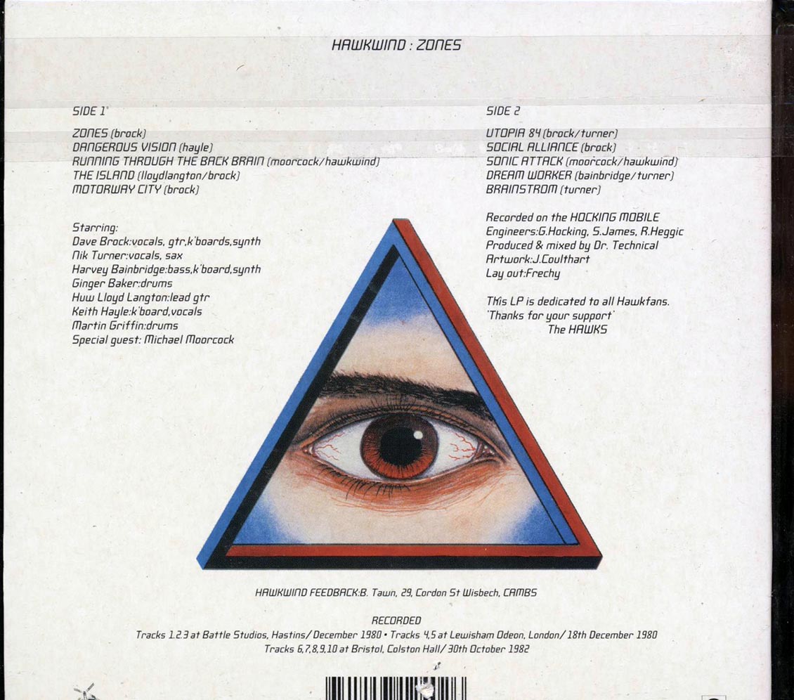 Hawkwind - Zones (deluxe mini-LP slipsleeve edition) Music CD