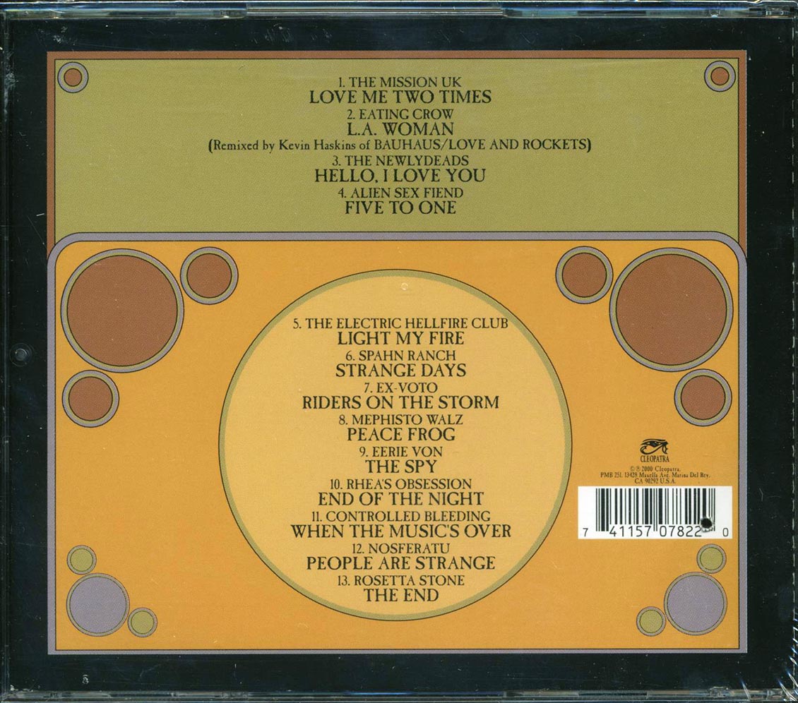 The Mission, Eating Crow, Newlydeads, Etc. - Darken My Fire: A Gothic Tribute To The Doors (marked/ltd stock) Music CD