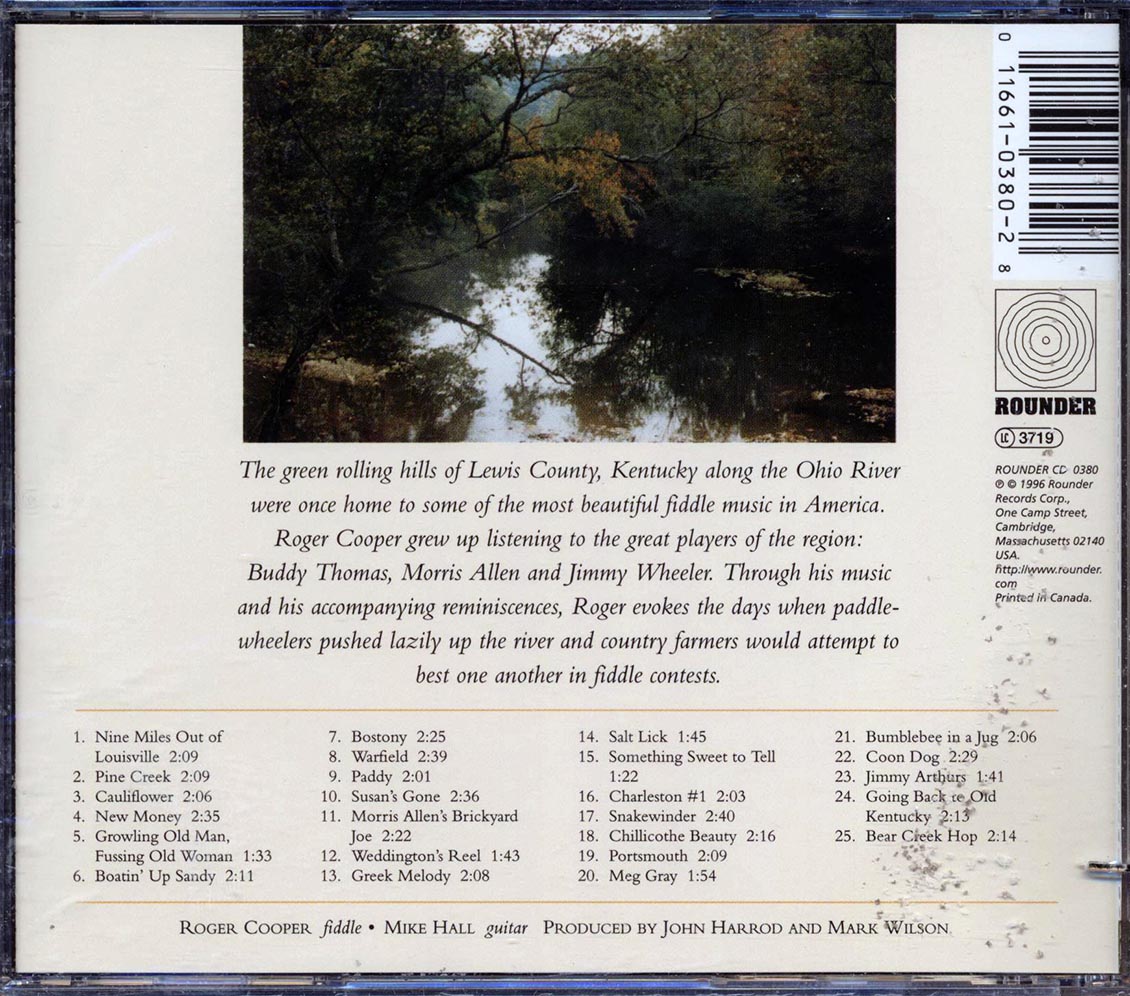 Roger Cooper Going Back To Old Kentucky marked/ltd stock Music CD