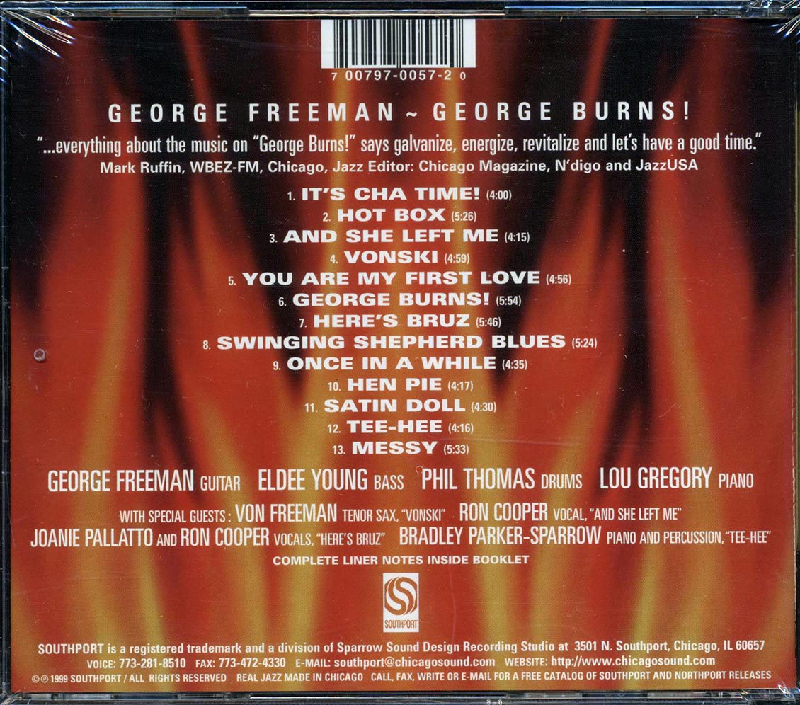 George Freeman - George Burns! Music CD