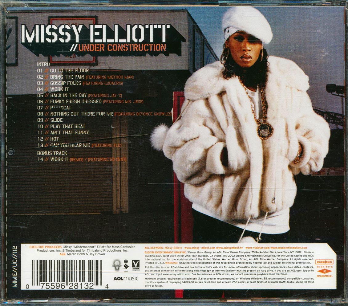 Missy Elliott - Under Construction Music CD