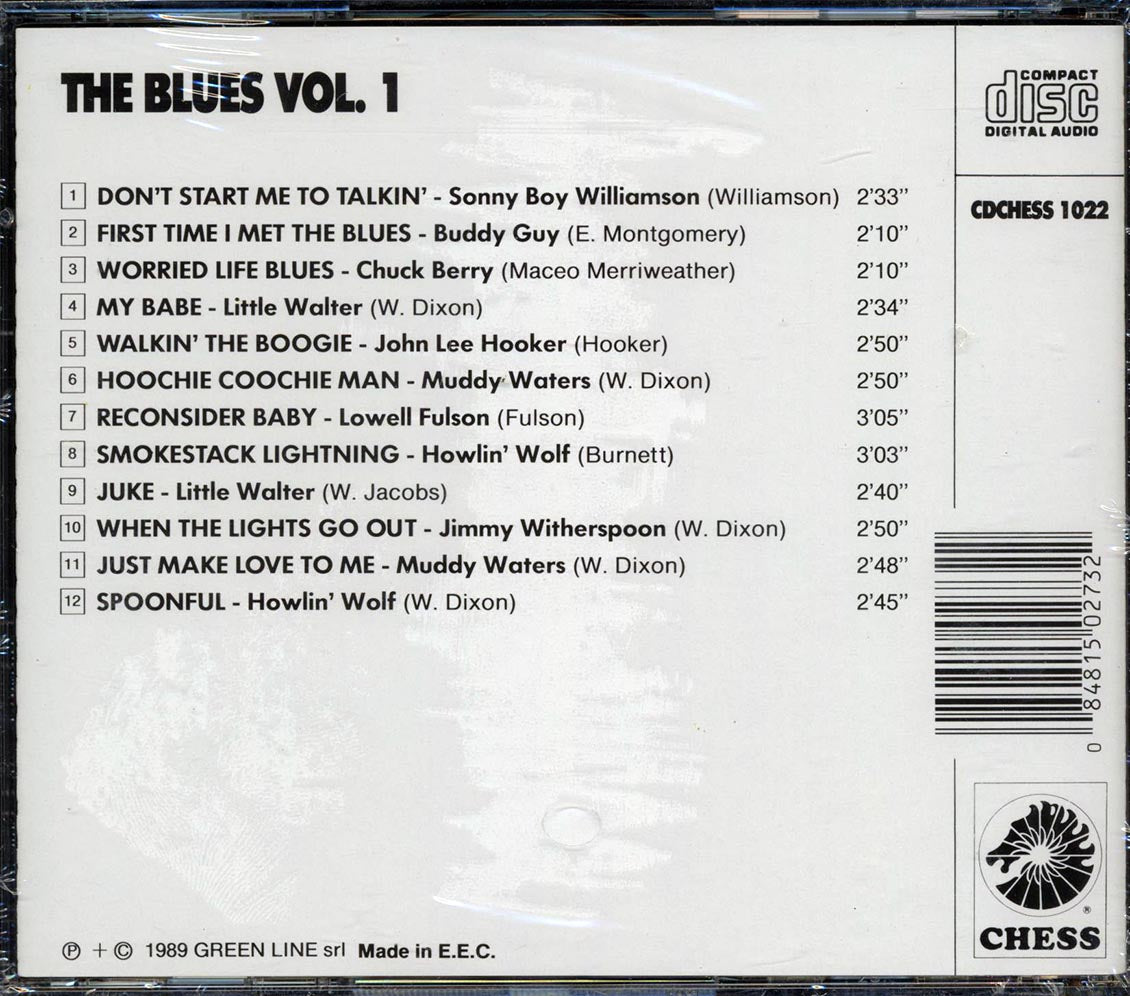 John Lee Hooker Muddy Waters Lowell Fulson Etc The Blues Volume 1 Music CD