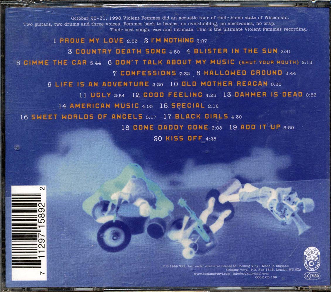 Violent Femmes Viva Wisconsin Live Music CD