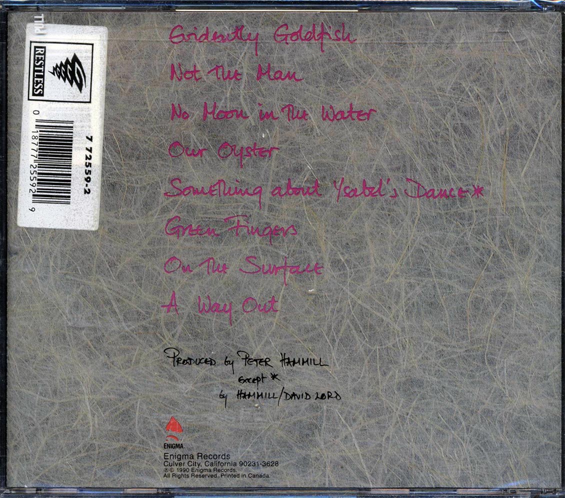 Peter Hammill Out Of Water Music CD