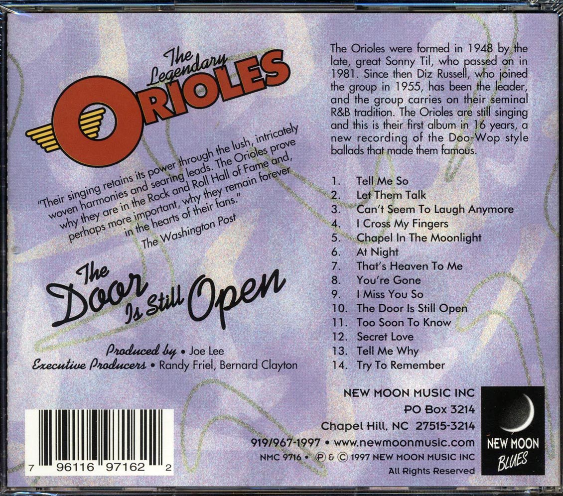 The Orioles - The Door Is Still Open Music CD