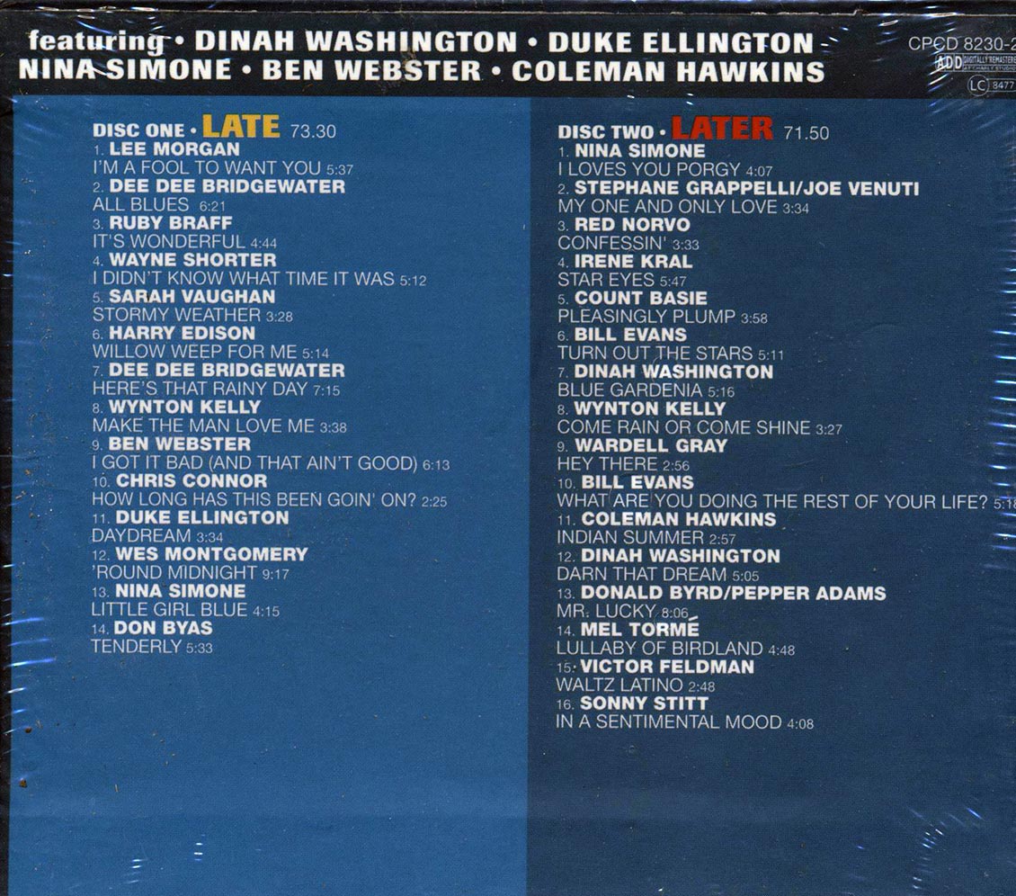 Lee Morgan, Dee Dee Bridgewater, Ruby Braff, Etc. - Either Side Of Midnight: 30 Cool Jazz Classics (30 tracks) (2xCD) Music CD
