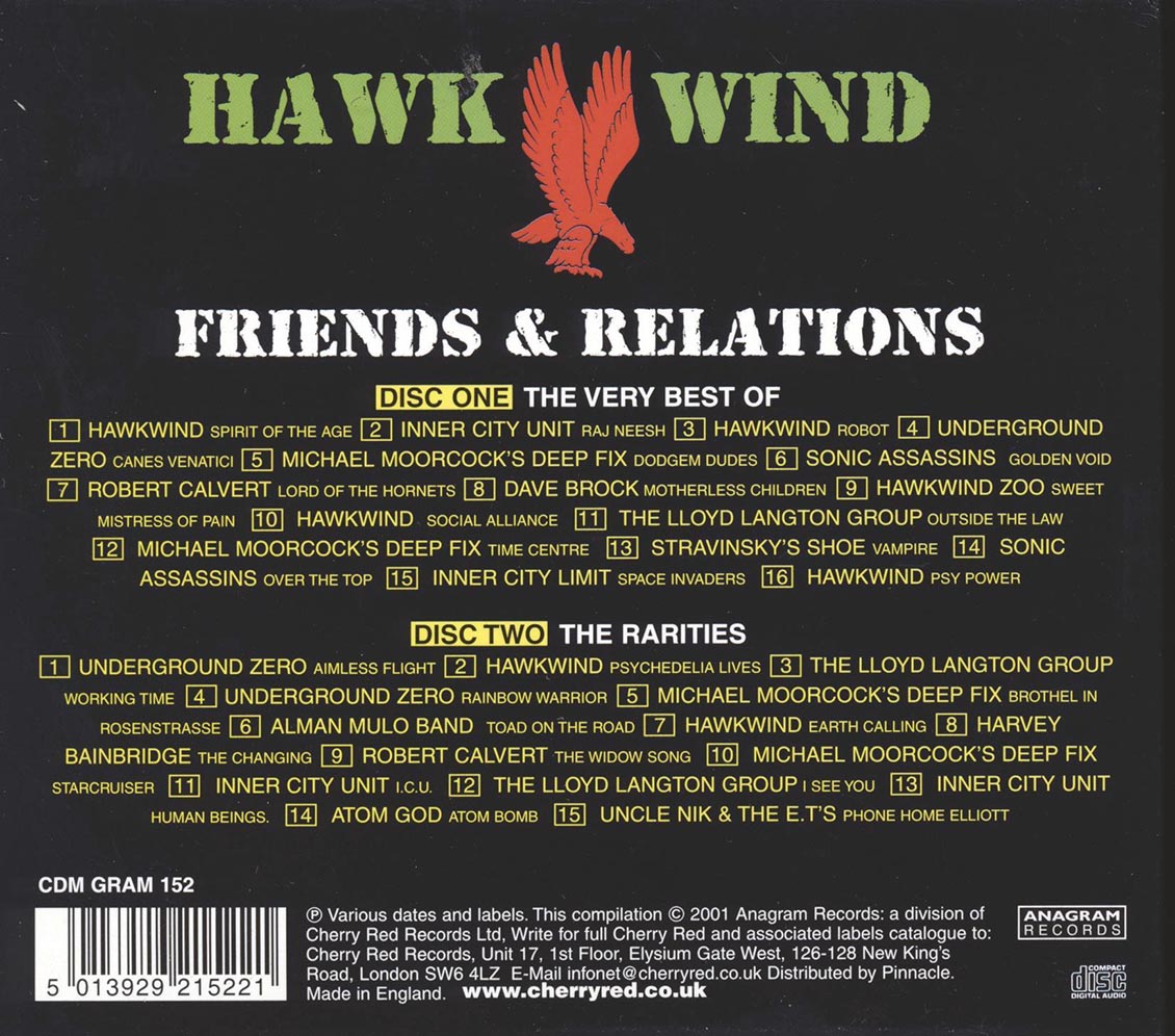 Hawkwind - Friends & Relations: The Very Best Of: Plus Rarities (31 tracks) (2xCD) Music CD