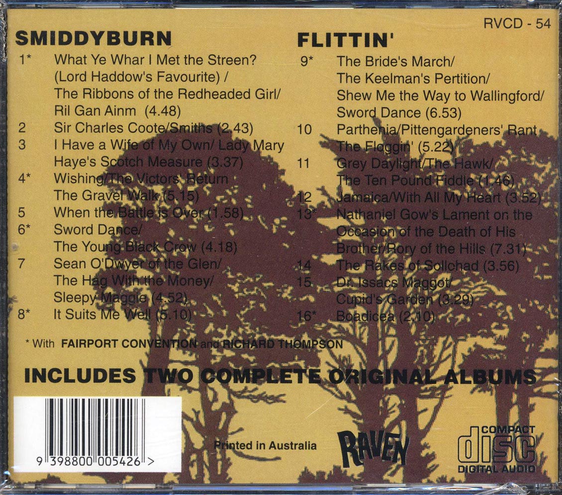 Dave Swarbrick - Smiddyburn + Slittin' (2 albums on 1 CD) Music CD