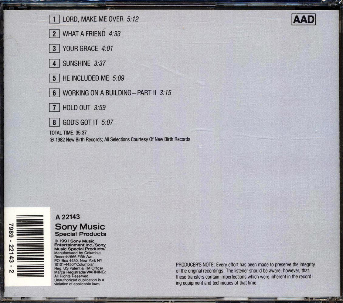 Benny Cummings Singers - Lord Make Me Over Music CD