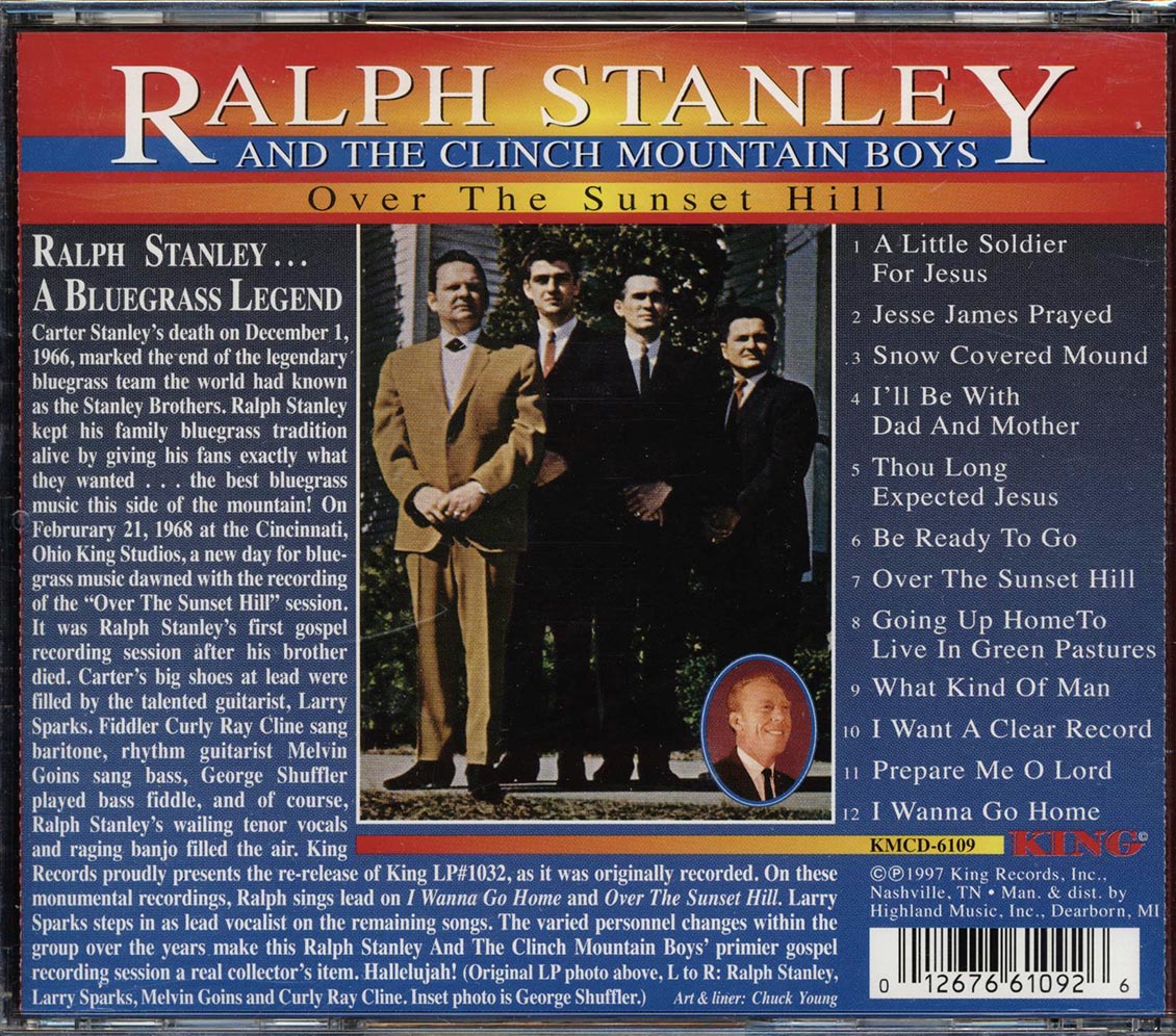 Ralph Stanley & The Clinch Mountain Boys - Over The Sunset Hill Music CD