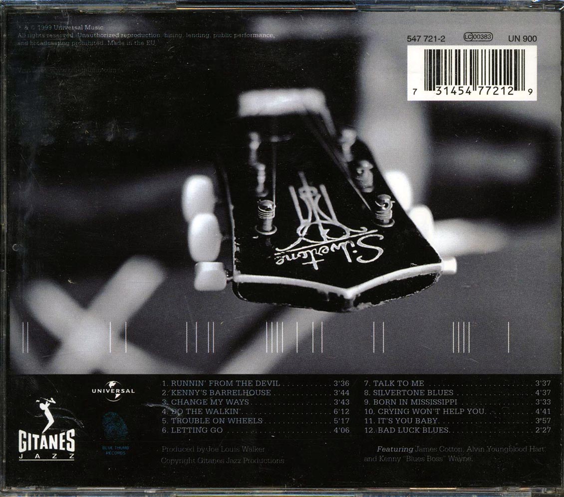 Joe Louis Walker - Silvertone Blues Music CD