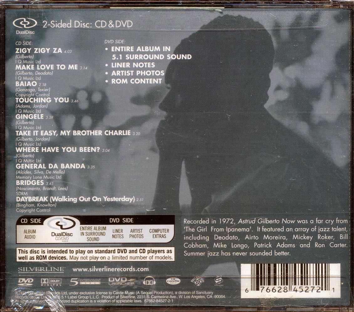 Astrud Gilberto - Now (CD/DVD dualdisc) Music CD