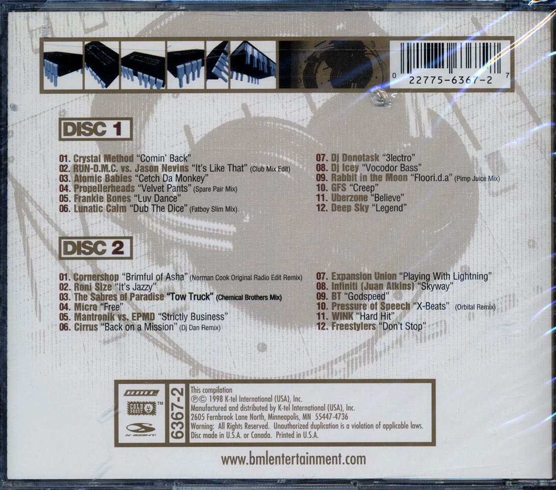 Atomic Babies, Run-DMC, The Crystal Method, Etc. - Digital Empire 2: The Aftermath (24 tracks) (2xCD) (marked/ltd stock) Music CD