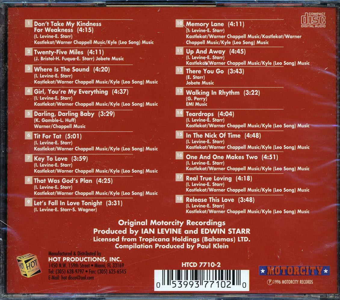 Edwin Starr - The Best Of Edwin Starr Music CD