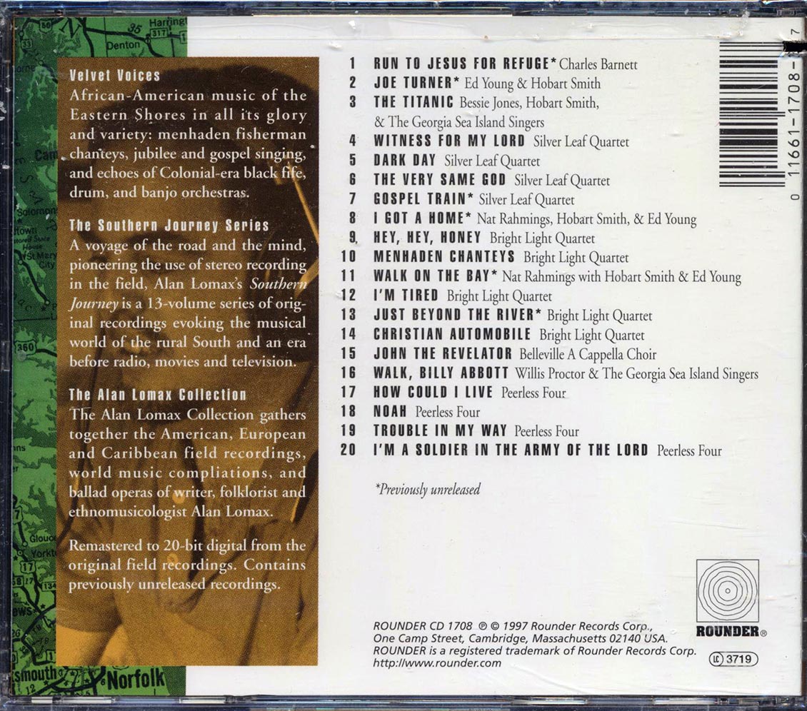 Charles Barnett, Ed Young, Silver Leaf Quartet, Hobart Smith, Etc. - Southern Journey Volume 8 (marked/ltd stock) Music CD