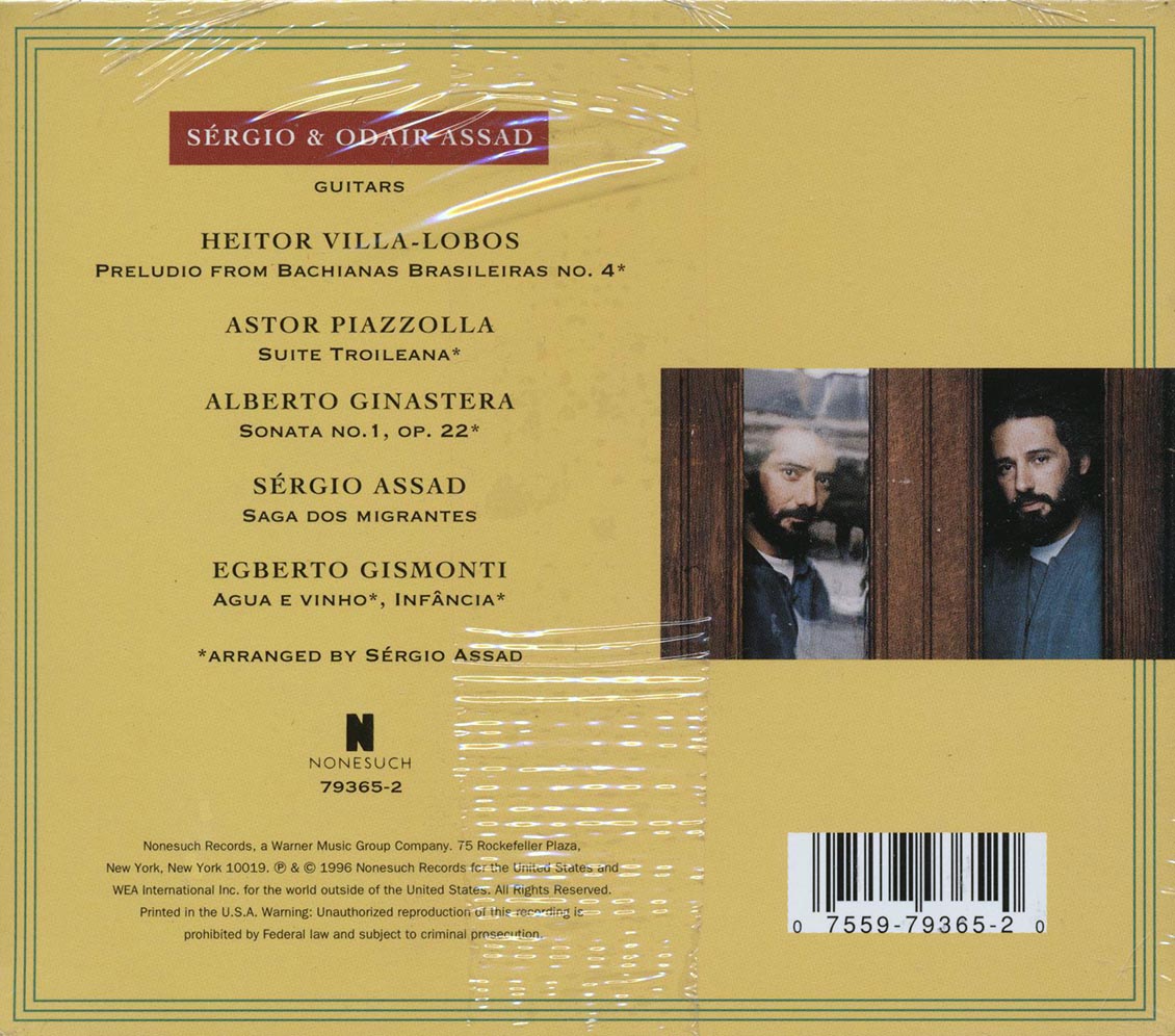Sergio & Odair Assad - Saga Dos Migrantes Music CD