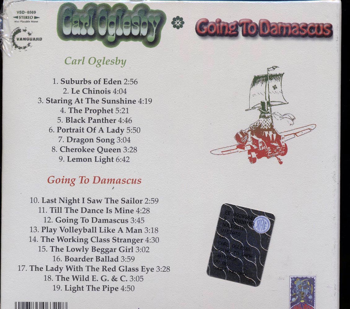 Carl Oglesby - Carl Oglesby: Going To Damascus (2 albums on 1 CD) (deluxe 4-fold digipak) Music CD