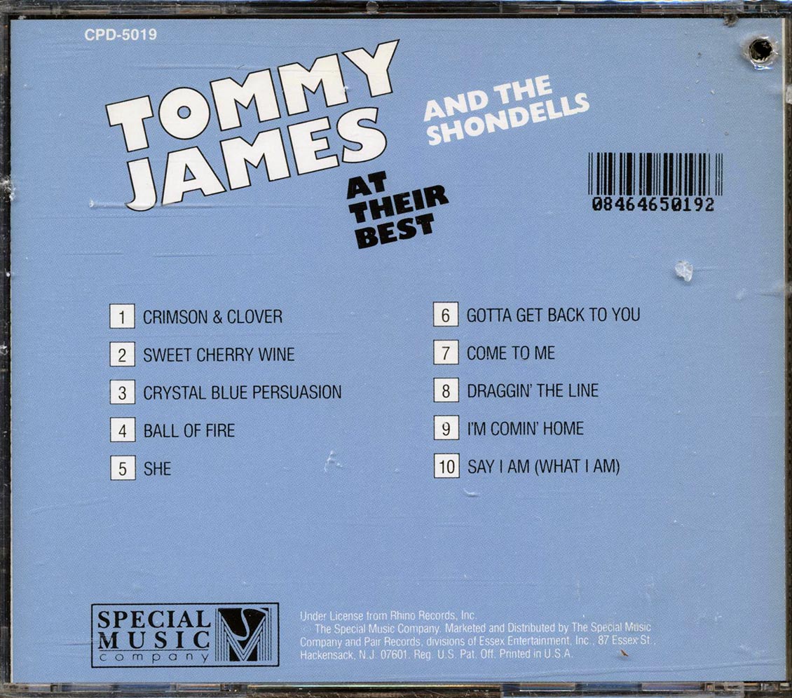 Tommy James & The Shondells - At Their Best (marked/ltd stock) Music CD