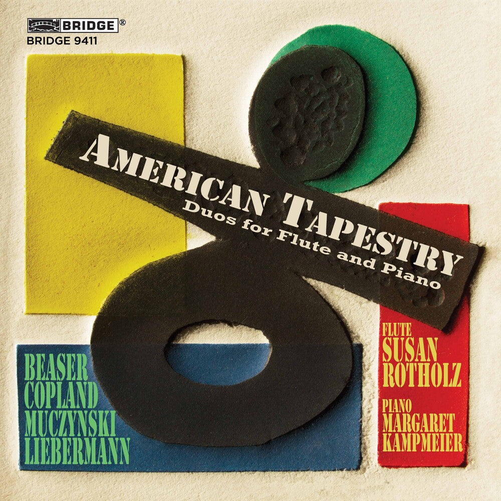 the album cover for Susan Rotholz - American Tapestry: Dups for Flute & Piano