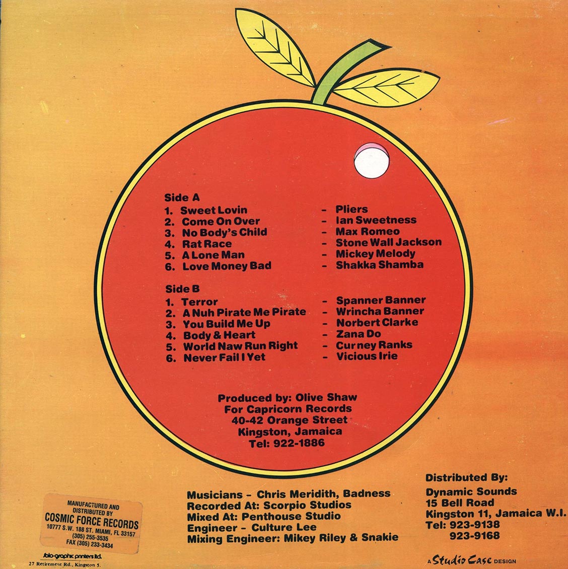 Max Romeo, Pliers, Wrincha Banner, Stone Wall Jackson, Etc. - Sweet Cherries (Jamaica press) (orig. press) Vinyl Record