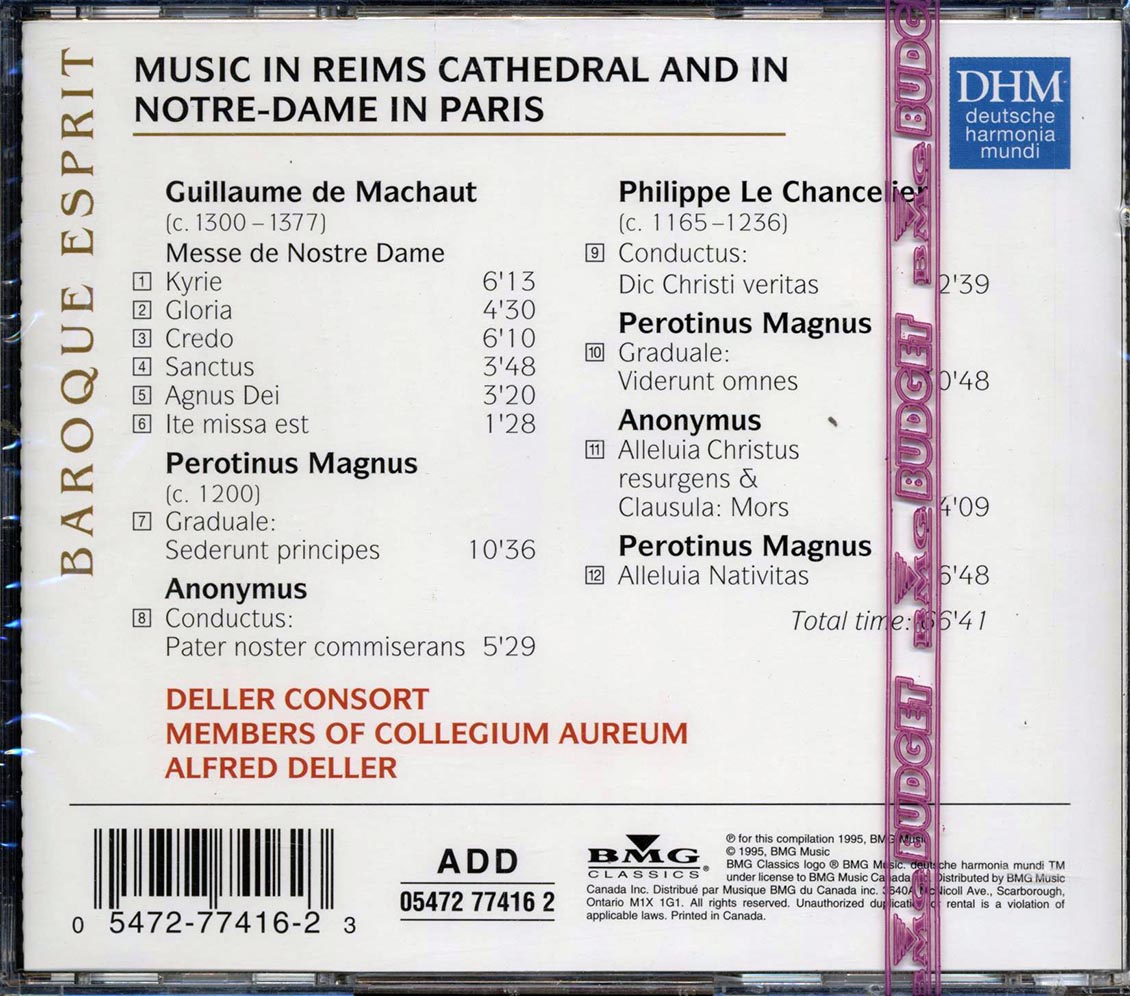 Various - Music In Reims Cathedral And In Notre-Dame De Paris Music CD