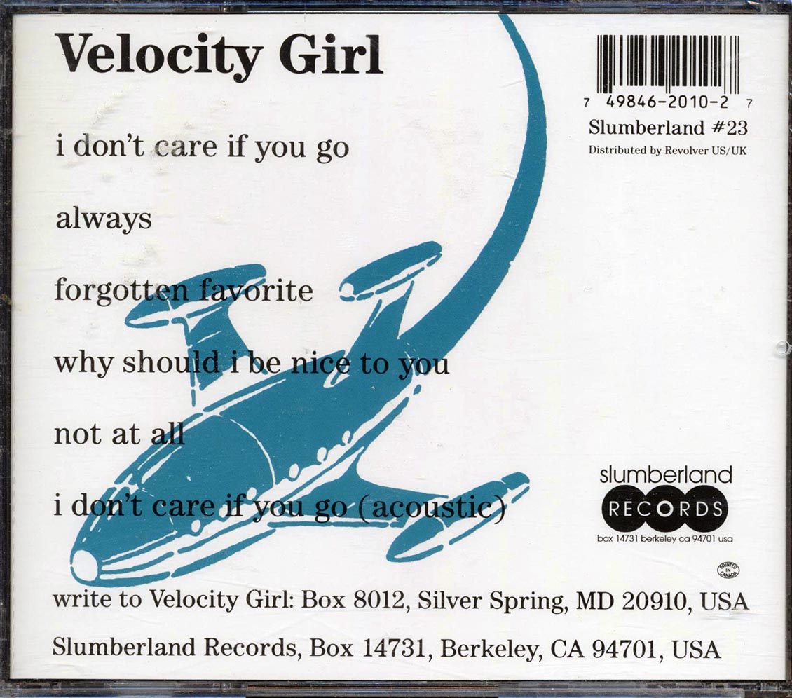 Velocity Girl - Velocity Girl Music CD