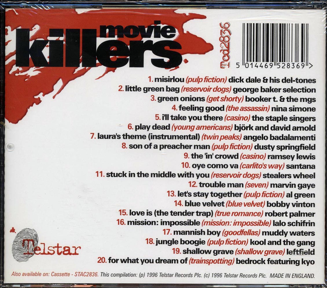 Booker T & The MG's, Nina Simone, Santana, Etc. - Movie Killers: 20 Direct Hits From Cult Movies Music CD