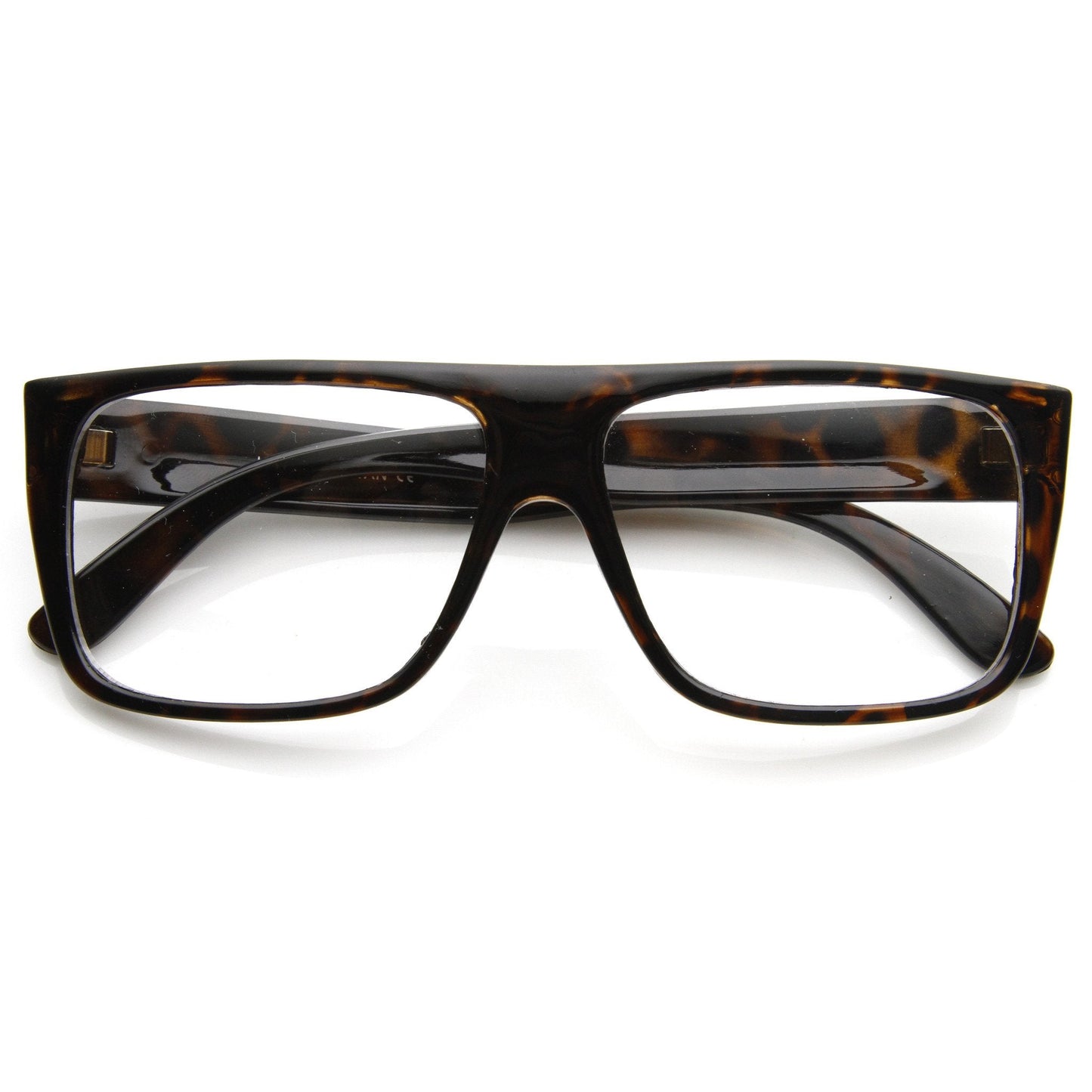 Flat Top Square Clear Lens Fashion Glasses 8807
