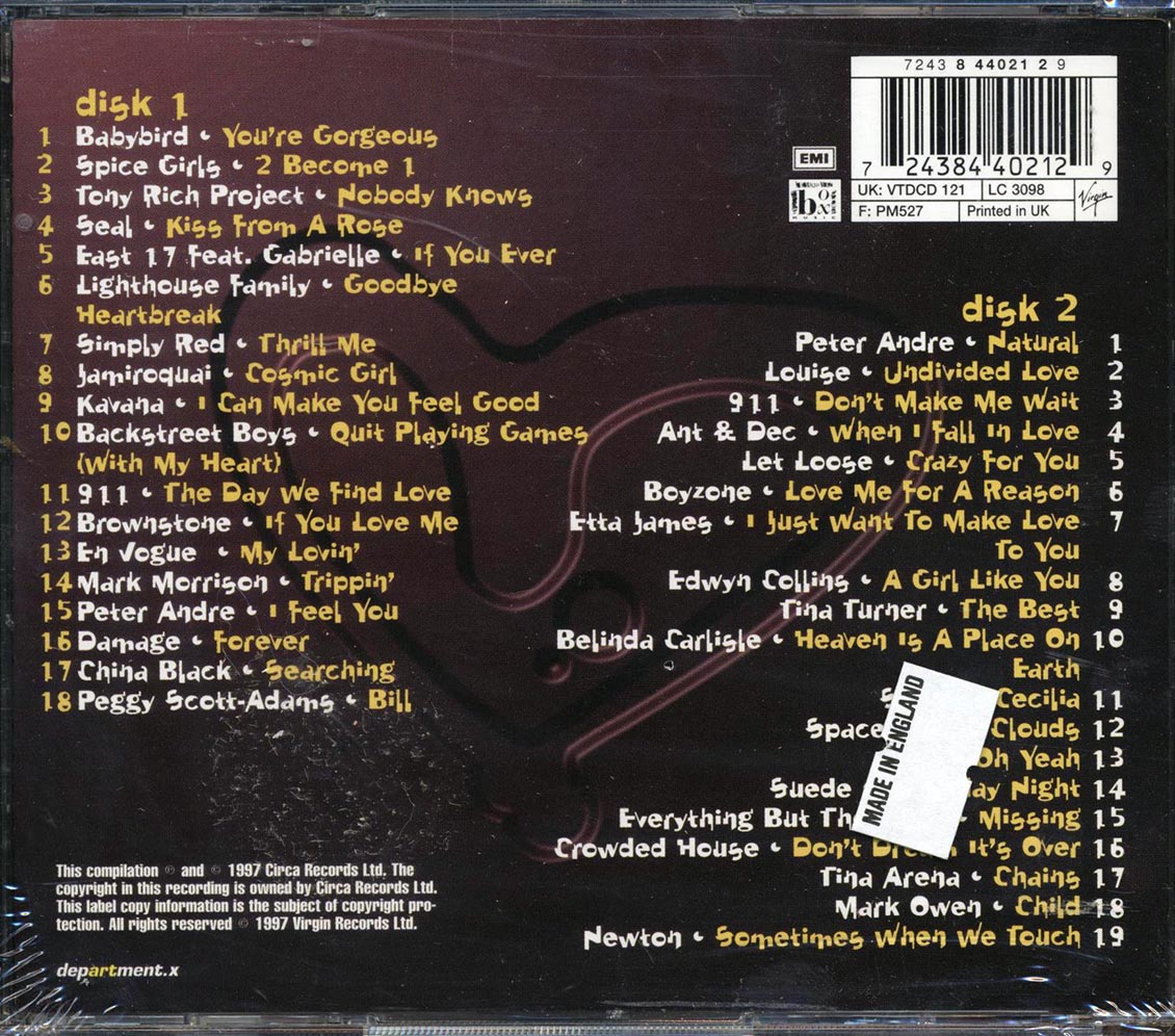 Spice Girls, Seal, Simply Red, Backstreet Boys, Etc. - Gorgeous (37 tracks) (2xCD) Music CD