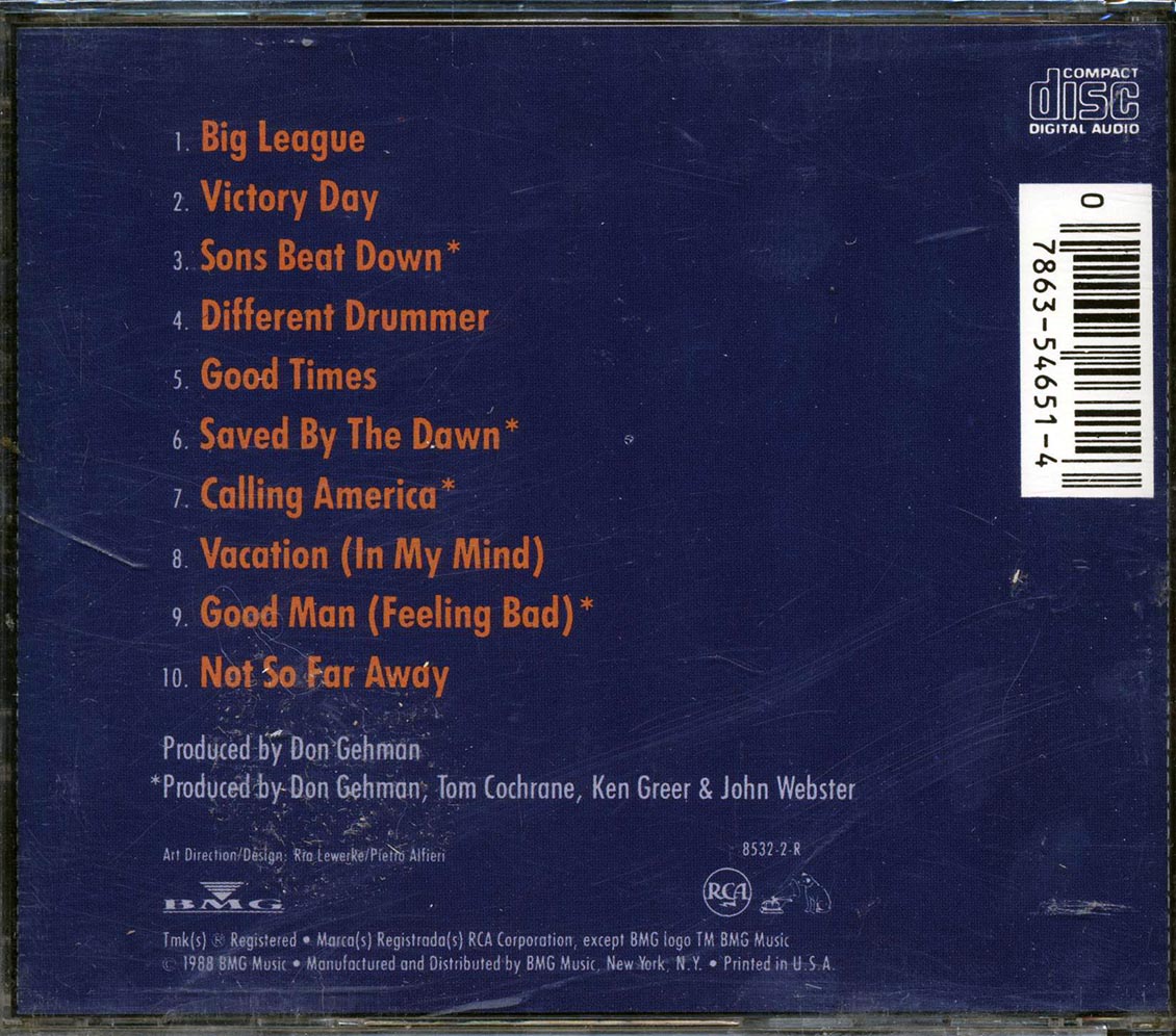 Tom Cochrane, Red Rider - Victory Day Music CD