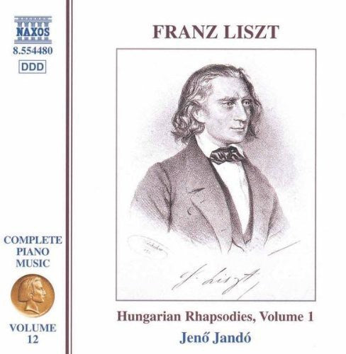 the album cover for Jenő Jandó - Hungarian Rhapsodies 1