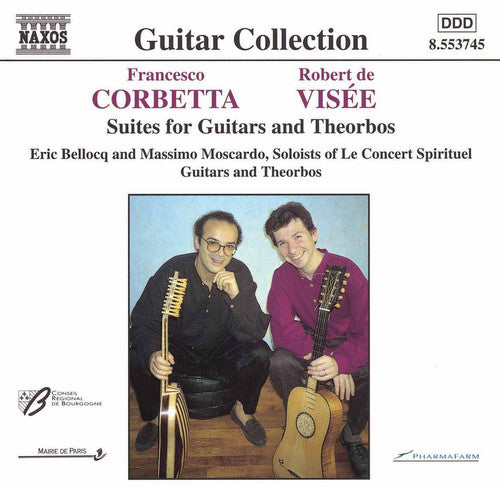 the album cover for Corbetta/Visee - Suite E Min for Two Theorbos / la Guitarre Royalle