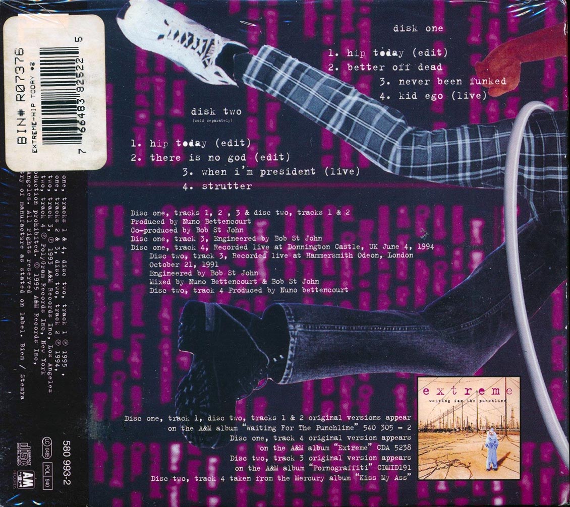 Extreme - Hip Today (deluxe 4-fold digipak) Music CD