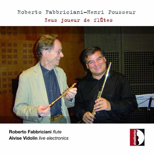 the album cover for Roberto Fabbriciani - Fabbriciani : Zeus Joueur de Flutes